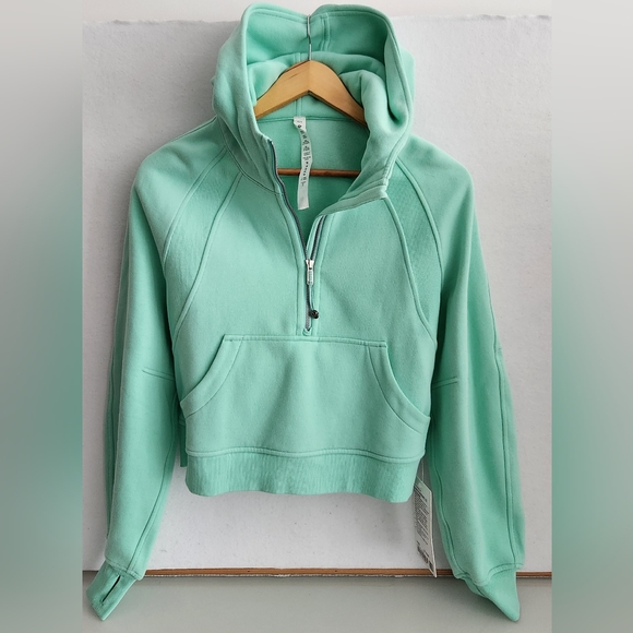 BNWT Lululemon 1/2 Zip Scuba in Wild Mint, XS/S - Picture 2 of 6